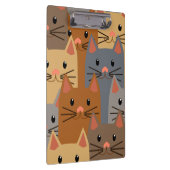 かわいい猫カラフル猫顔コラージュ クリップボード (右)