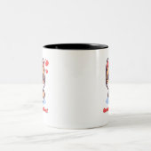 かわいい猫カワイネス過負荷型マグカップ ツートーンマグカップ (中央)