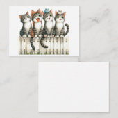 かわいい猫カード ノートカード (正面/裏面)