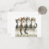 かわいい猫カード ノートカード (正面/裏面インサイチュ)