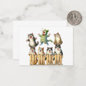 かわいい猫カード ノートカード (正面/裏面インサイチュ)