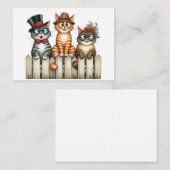 かわいい猫カード ノートカード (正面/裏面)