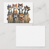 かわいい猫カード ノートカード (正面/裏面)