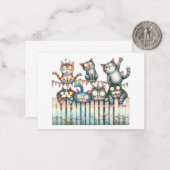 かわいい猫カード ノートカード (正面/裏面インサイチュ)