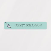 かわいい猫キッズ新学期防水名 ラベル (デザイン1)