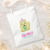 かわいい猫キッズ誕生日パーティー フェイバーバッグ (クリップ留めされた状態)