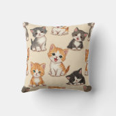 かわいい猫キャラクタークッション クッション (裏面)