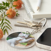 かわいい猫キーチェーン キーホルダー (正面右)