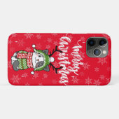 かわいい猫クリスマスストッキング詰め込み職人ガロール Case-Mate iPhoneケース (裏面(横))