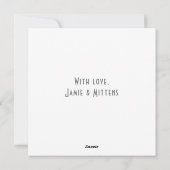 かわいい猫クリスマスツリーのカスタマイズ可能な休日 シーズンカード (裏面)