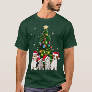 かわいい猫クリスマスツリー猫好きクリスマスペット女性 Tシャツ