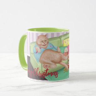 かわいい猫クリスマスマグカップ マグカップ