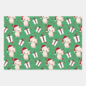 かわいい猫クリスマスラップ紙シート ラッピングペーパーシート (正面3)