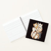 かわいい猫グループの写真 ノートブック (内部)