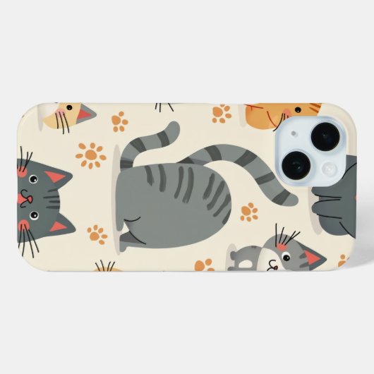 かわいい猫ケース Case-Mate iPhoneケース (裏面 (横))