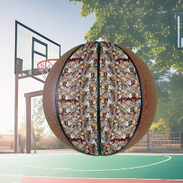 かわいい猫コラージュ バスケットボール