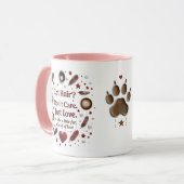 かわいい猫コーヒーカップハート&ポーズ マグカップ (正面左)