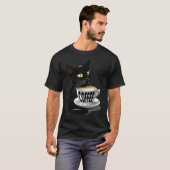 かわいい猫コーヒー ネコ ジャバ 子猫 Tシャツ (正面フル)
