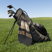 かわいい猫ゴルフタオル ゴルフタオル (グリーン)