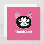 かわいい猫サンキューカード (正面/裏面)
