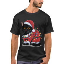 かわいい猫サンタ帽子コスチューム クリスマス ライト