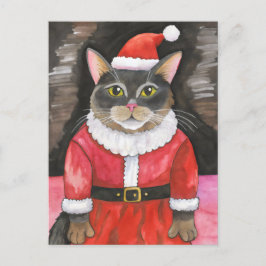 かわいい猫サンタ・クリスマス ポストカード