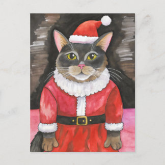 かわいい猫サンタ・クリスマス ポストカード