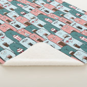 かわいい猫シェルパ毛布 シェルパブランケット (3/4)