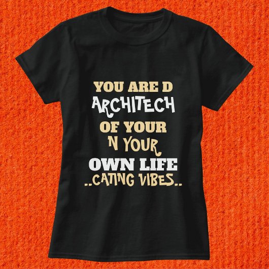 かわいい猫シンプルのスタイリッシュ引用文パーソナライズされたブラック Tシャツ