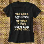 かわいい猫シンプルのスタイリッシュ引用文パーソナライズされたブラック Tシャツ