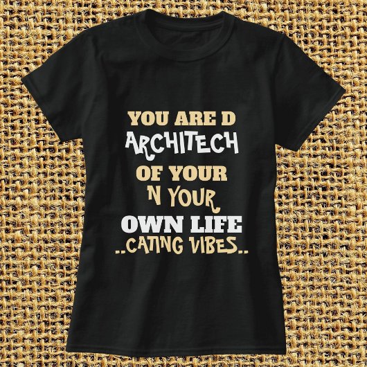 かわいい猫シンプルのスタイリッシュ引用文パーソナライズされたブラック Tシャツ