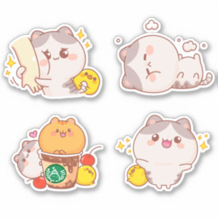 かわいい猫シール シール