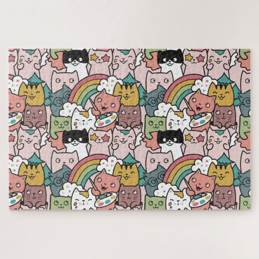 かわいい猫ジグソーパズル ジグソーパズル (横)