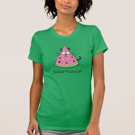 かわいい猫スイカキッズ Tシャツ (正面)