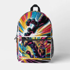 かわいい猫スクールバックパック – スチュードにぴったりのギフト プリントバックパック