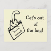 かわいい猫スケッチ動く告知 案内ポストカード (正面)