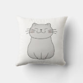かわいい猫スケッチ クッション (裏面)