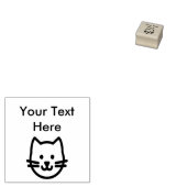 かわいい猫スタンプ ラバースタンプ (押印)