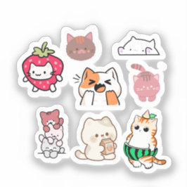 かわいい猫ステッカー - キティステッカーコレクション シール