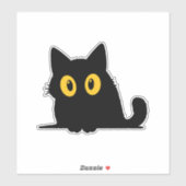 かわいい猫ステッカー - 愛らしいデザイン シール (シート)