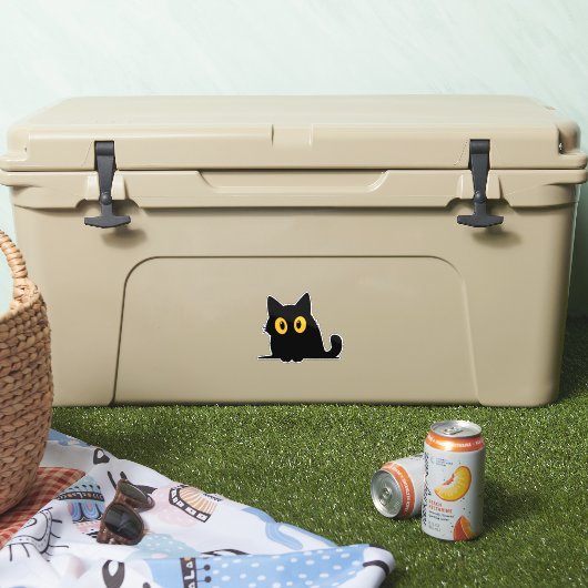 かわいい猫ステッカー - 愛らしいデザイン シール (クーラー)