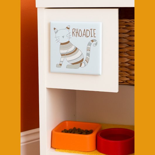 かわいい猫ストライプの子猫 マグネット