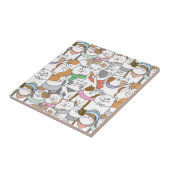 かわいい猫セラミックタイル タイル (側面)