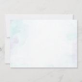 かわいい猫タイムカプセルノートメッセージカード 招待状 (裏面)