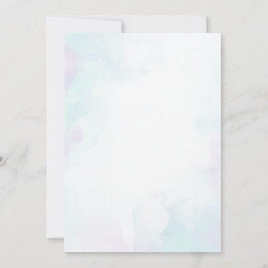 かわいい猫タイムカプセルノートメッセージカード 招待状 (裏面)