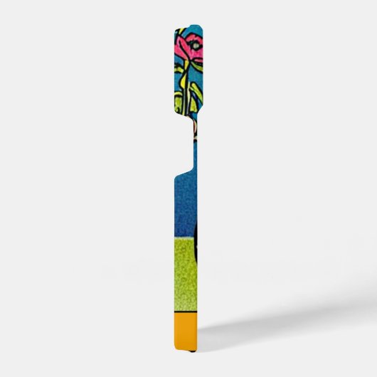 かわいい猫タロットカード占い師おもしろいおもしろい iPhoneケース (右側面)