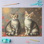 かわいい猫ティシュペーパー 薄葉紙 (クラフト)