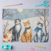 かわいい猫ティッシュペーパー 薄葉紙 (クラフト)