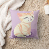かわいい猫デザイン3 クッション (ブランケット)