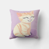 かわいい猫デザイン3 クッション (裏面)